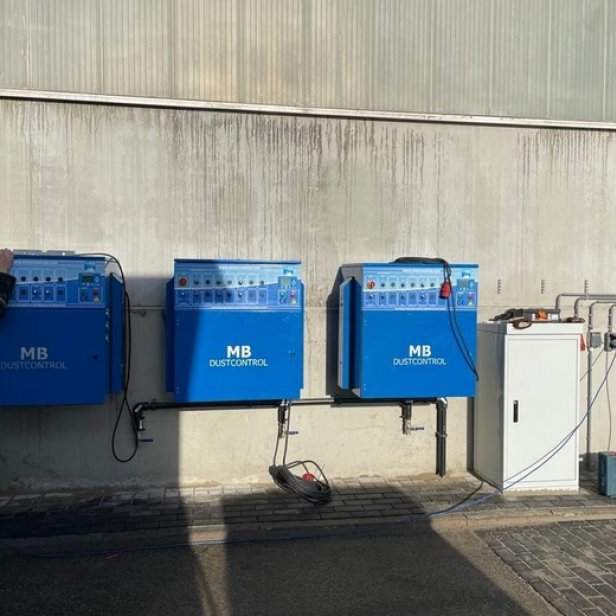 MB Dustcontrol Area Dust & Odour Suppression, σύστημα καταστολής σκόνης, σωληνώσεις ανώτατης ποιότητας, υψηλή πίεση 70 bar, indoor/outdoor εφαρμογή