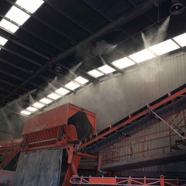 MB Dustcontrol Area Dust & Odour Suppression, σύστημα καταστολής σκόνης, σωληνώσεις ανώτατης ποιότητας, υψηλή πίεση 70 bar, indoor/outdoor εφαρμογή