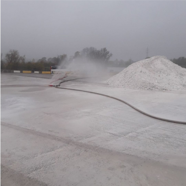 MB Dustcontrol SprayWall NM20, σύστημα καταστολής σκόνης, εύκαμπτος σωλήνας 20 μέτρων, μπεκ ψεκασμού, εφαρμογή σε εργοτάξια