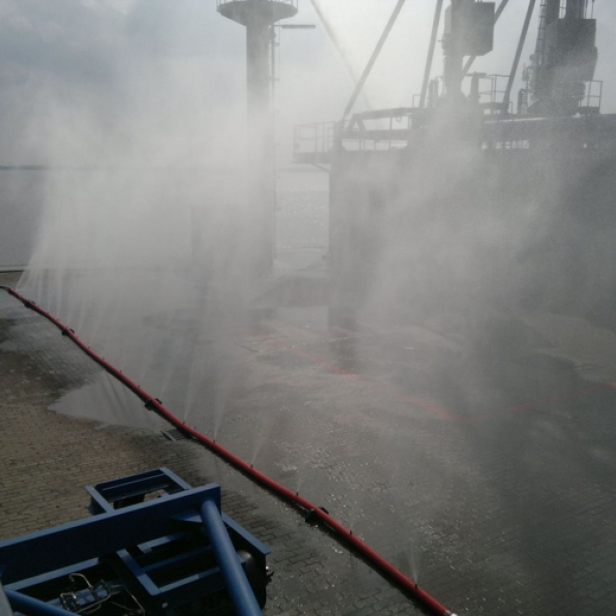 MB Dustcontrol SprayWall NM20, σύστημα καταστολής σκόνης, εύκαμπτος σωλήνας 20 μέτρων, μπεκ ψεκασμού, εφαρμογή σε εργοτάξια