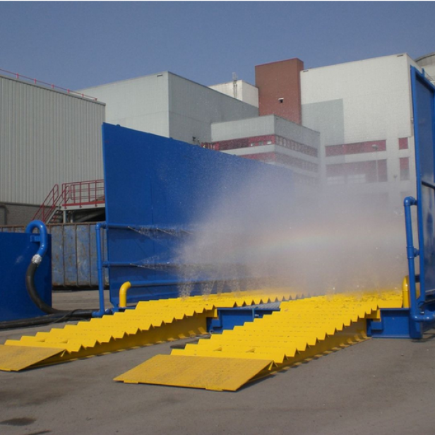 MB Dustcontrol EcoWash, σύστημα πλύσης τροχών, πλατφόρμα πλύσης 4 μέτρων, δεξαμενή ανακύκλωσης 19.000 λίτρων, αυτόματος αισθητήρας εισόδου