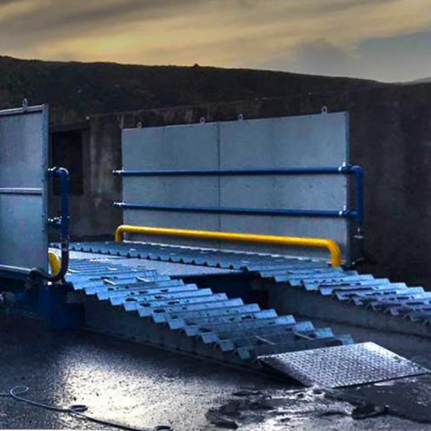 MB Dustcontrol EcoWash, σύστημα πλύσης τροχών, πλατφόρμα πλύσης 4 μέτρων, δεξαμενή ανακύκλωσης 19.000 λίτρων, αυτόματος αισθητήρας εισόδου