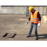 ITALIFTERS LB4 lifting tool ITALIFTERS LB4 tool in use LB4 ITALIFTERS for manhole cover lifting