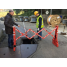 ITALIFTERS FLEXXI safety barrier ITALIFTERS FLEXXI barrier in use ITALIFTERS FLEXXI for safe area restriction