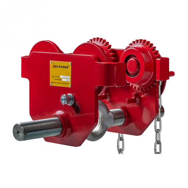 DELTA RED GEARED TROLLEY WITH 9.5M CHAIN DR003710000 - 10.000KG 