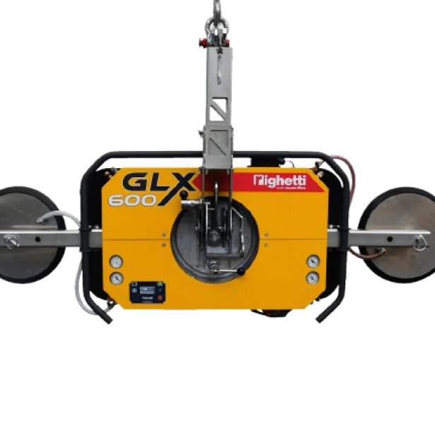 GLX600 portable glass vacuum lifter Lightweight modular lifter for minicrane – GLX600 GLX600 lifts glass up to 600 kg with 4 vacuum circuits