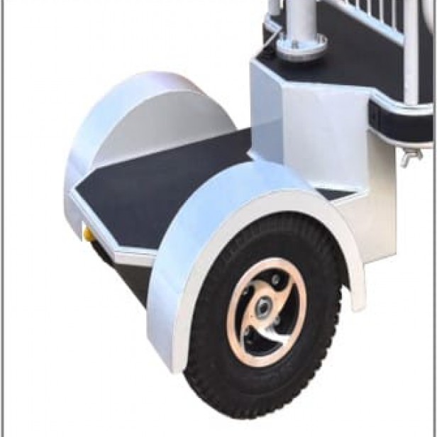 HUAGANG HG-132 /PLUS ηλεκτροκίνητο καρότσι, καρότσι όρθιας οδήγησης 400 kg, ηλεκτροκίνητο καρότσι για εσωτερικές μεταφορές, ηλεκτρικό καρότσι, ρυμουλκό με κινητήρα 24V, καρότσι για αποθήκες, powered cart HUAGANG HG-132