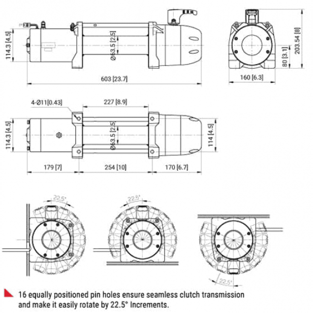 ComeUp Slim 9.5rs Trail Edition βαρούλκο 4,3 τόνων βαρέως τύπου με συνθετικό σχοινί και BossHook M για ανάκτηση οχήματος εκτός δρόμου