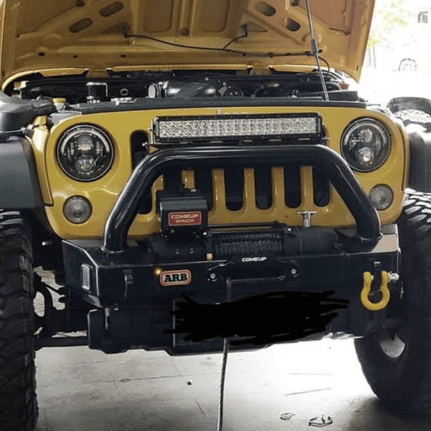 ComeUp Slim 12.5rs βαρούλκο 5,6 τόνων βαρέως τύπου με συνθετικό σχοινί και BossHook M για ανάκτηση οχήματος εκτός δρόμου