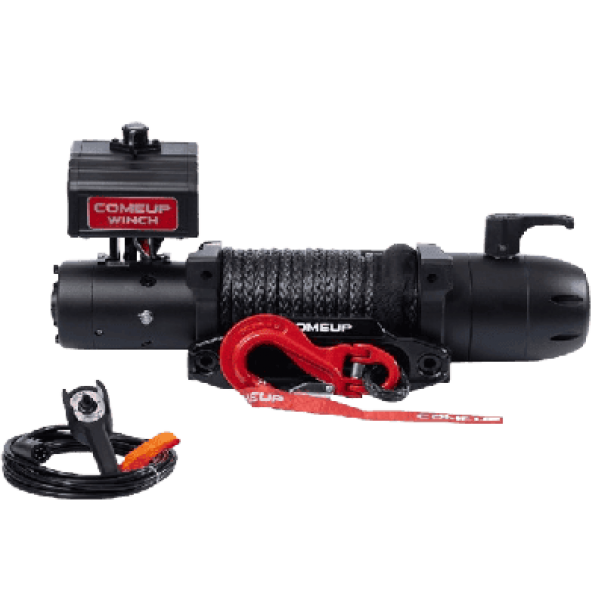 ComeUp Slim 12.5rs βαρούλκο 5,6 τόνων βαρέως τύπου με συνθετικό σχοινί και BossHook M για ανάκτηση οχήματος εκτός δρόμου