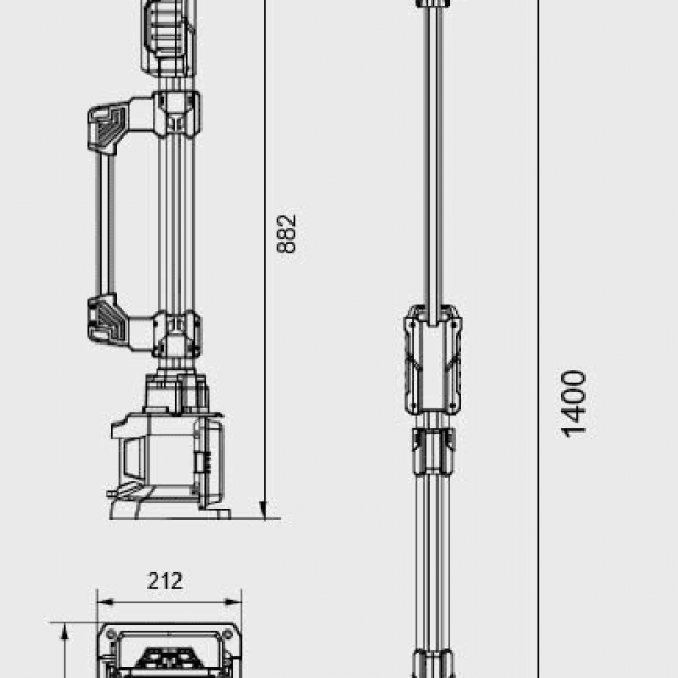 G-Comin TL-100 folding light tower, LED G-Comin TL-100, portable lighting G-Comin TL-100 up to 20 m², outdoor light tower G-Comin TL-100, durable lighting G-Comin TL-100