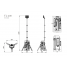 G-Comin TL-400 folding light tower, LED G-Comin TL-400, portable lighting G-Comin TL-400 up to 1100 m², outdoor light tower G-Comin TL-400, durable lighting G-Comin TL-400