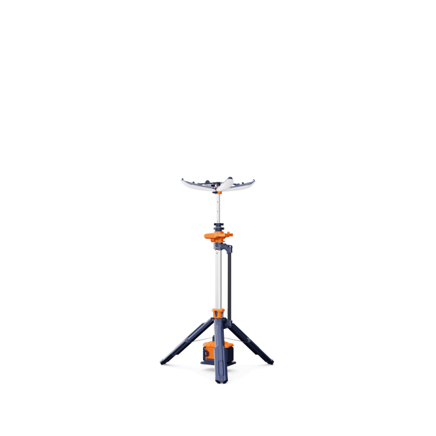 G-Comin PL-300 folding light tower, Petal Light Tower G-Comin PL-300, G-Comin PL-300 folding light tower up to 2 200 m², portable lighting G-Comin PL-300, outdoor folding light tower G-Comin PL-300