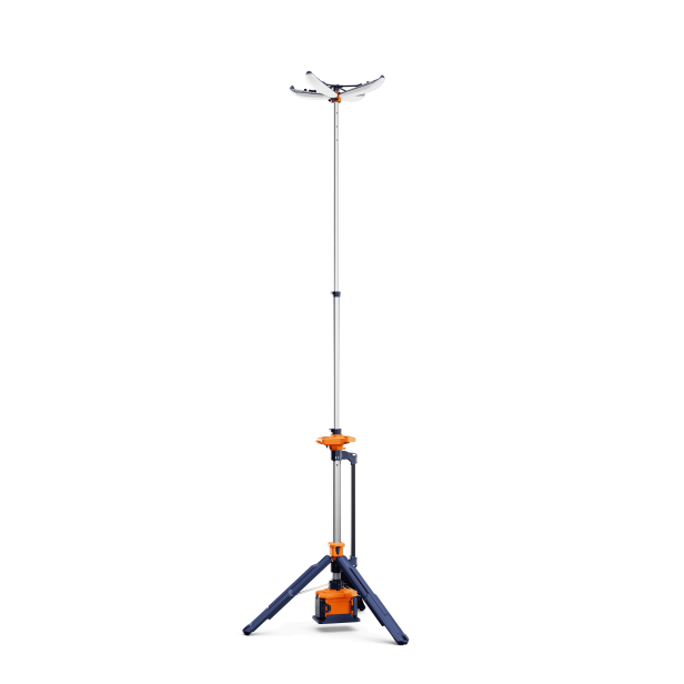 G-Comin PL-300 folding light tower, Petal Light Tower G-Comin PL-300, G-Comin PL-300 folding light tower up to 2 200 m², portable lighting G-Comin PL-300, outdoor folding light tower G-Comin PL-300