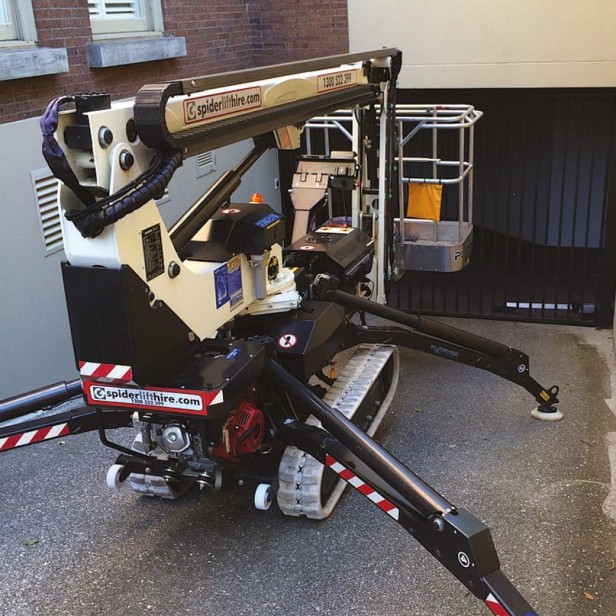 Platform Basket Spider 13.65, tracked spider lift 13.65, self-propelled spider boom lift, Platform Basket 13.65 crawler lift