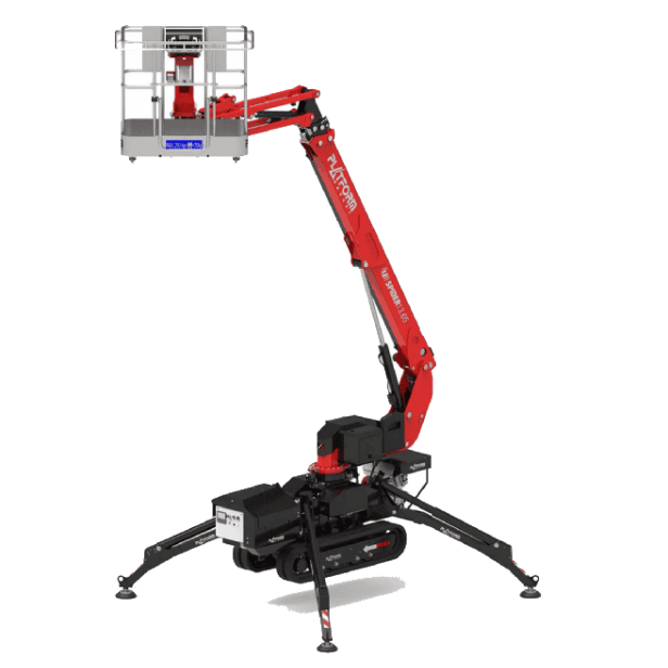 Platform Basket Spider 13.65, tracked spider lift 13.65, self-propelled spider boom lift, Platform Basket 13.65 crawler lift