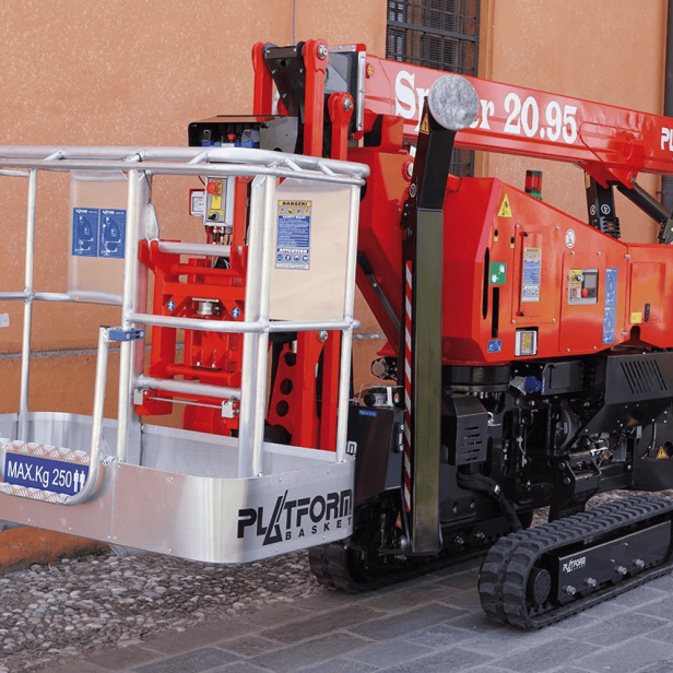 Platform Basket Spider 20.95, tracked spider lift 20.95, self-propelled spider boom lift 20.95, Platform Basket 20.95 crawler lift