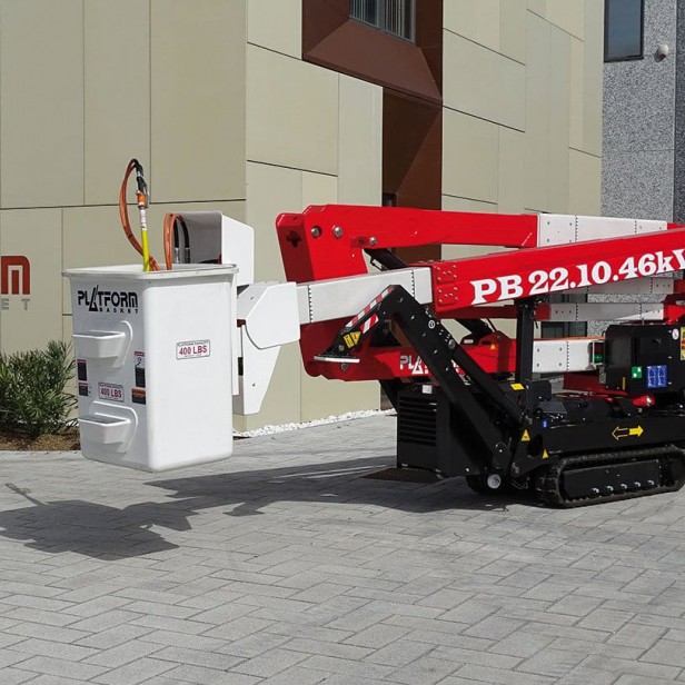 Platform Basket Spider 22.10.46 kV, insulated spider lift 46 kV, tracked spider lift 22.10, Platform Basket 22.10 46kV