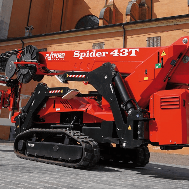 Platform Basket Spider 43 T, tracked spider lift 43 T, self-propelled spider boom lift 43 T, Platform Basket 43 T
