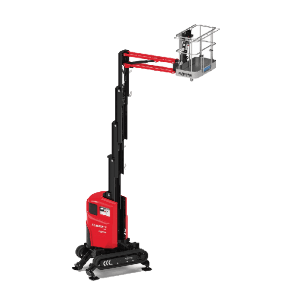 Platform Basket Heron 10 mini, mini tracked vertical lift Heron 10, mini self-propelled vertical lift 9.6 m, Platform Basket Heron 10 compact mini vertical lift