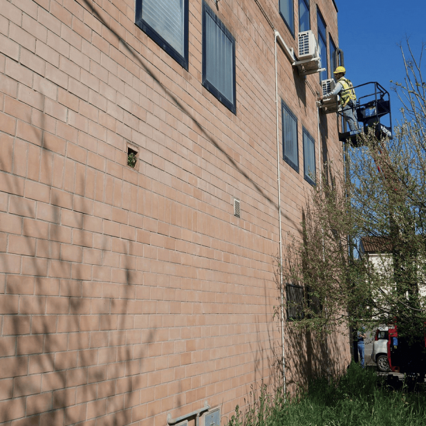 Platform Basket Heron 10 mini, mini tracked vertical lift Heron 10, mini self-propelled vertical lift 9.6 m, Platform Basket Heron 10 compact mini vertical lift