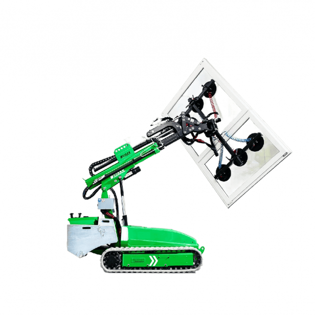 Befard XGR800.3, crawler installation robot, vacuum manipulator 800 kg, 8 suction cups, radio remote control