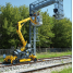 Platform Basket RR9/200 Rail Boom Lift for safe work on railway tracks Platform Basket RR 9/200 Boom Lift for railway maintenance Platform Basket RR 9/200 Rail Boom Lift for electrification and signalling works