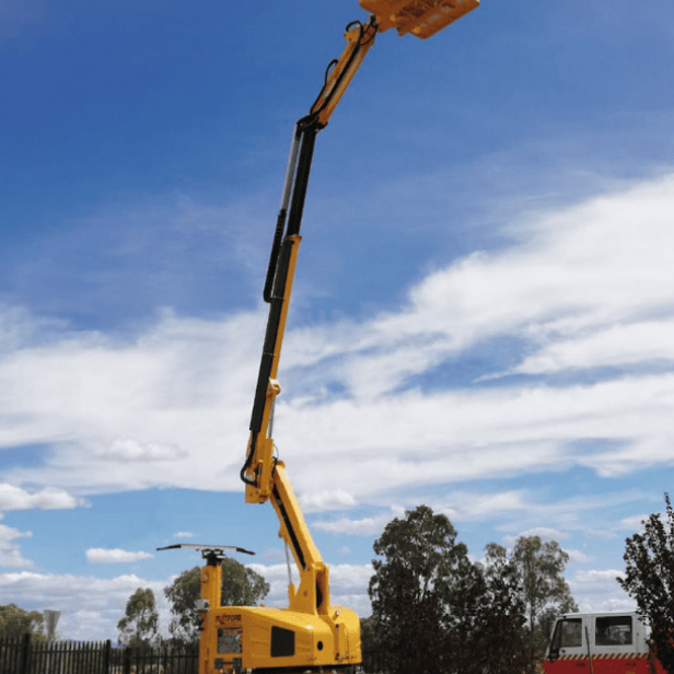 Platform Basket RR 14/400 Rail Boom Lift for safe work on railway tracks Platform Basket RR 14/400 Boom Lift for railway maintenance Platform Basket RR 14/400 Rail Boom Lift with 400 kg capacity