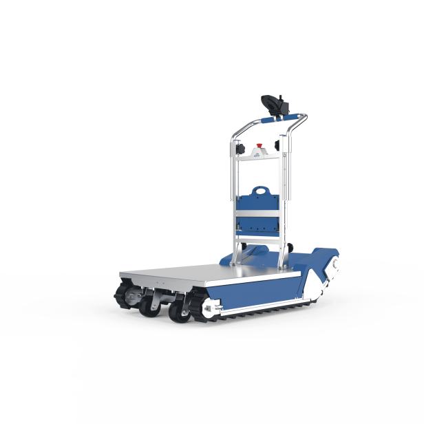 XSTO CT50 AI battery electric crawler trolley  AI-powered handling robot XSTO CT50 AI  Professional XSTO CT50 AI trolley for platforms up to 420 kg