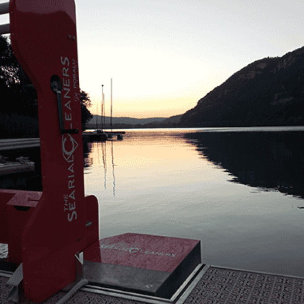 THE SEARIAL CLEANERS Collec'Thor Fixed Waste Collector 750W - 320L Floating Waste Removal, CollecThor Waste Collector For Harbours And Marinas, Collec'Thor Marine Waste Collector, Collec'Thor Collects Plastic, Cigarette Filters And Liquid Waste