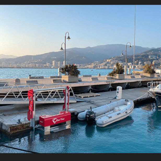 THE SEARIAL CLEANERS Collec'Thor Fixed Waste Collector 750W - 320L Floating Waste Removal, CollecThor Waste Collector For Harbours And Marinas, Collec'Thor Marine Waste Collector, Collec'Thor Collects Plastic, Cigarette Filters And Liquid Waste