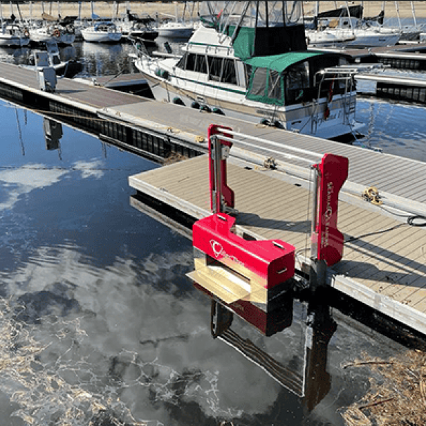 THE SEARIAL CLEANERS Collec'Thor Fixed Waste Collector 750W - 320L Floating Waste Removal, CollecThor Waste Collector For Harbours And Marinas, Collec'Thor Marine Waste Collector, Collec'Thor Collects Plastic, Cigarette Filters And Liquid Waste