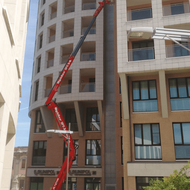 Platform Basket Spider 27.14 articulated tracked spider lift, Spider Lift Platform Basket 27.14, Platform Basket Spider 27.14 tracked spider lift, Platform Basket Spider 27.14 aerial platform, Spider 27.14 articulated aerial work platform, Articulated Hyb