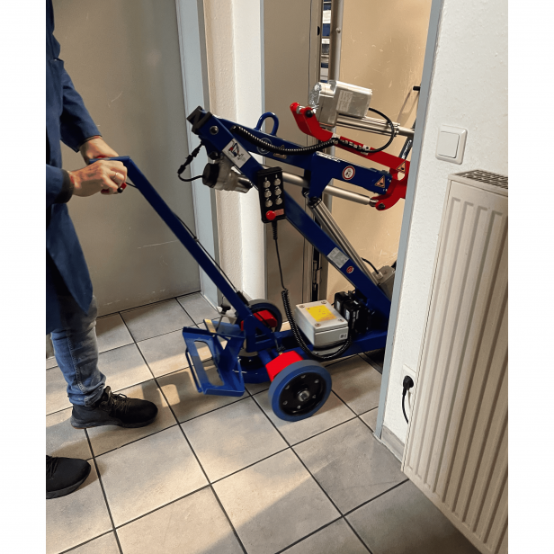 KS ROB 180 M χειροκίνητο ανυψωτικό ρομπότ τζαμιών, KS Rob 180 M σύστημα ανύψωσης γυαλιού, ρομπότ χειρισμού τζαμιών έως 180kg, χειροκίνητο ρομπότ εγκατάστασης υαλοπινάκων