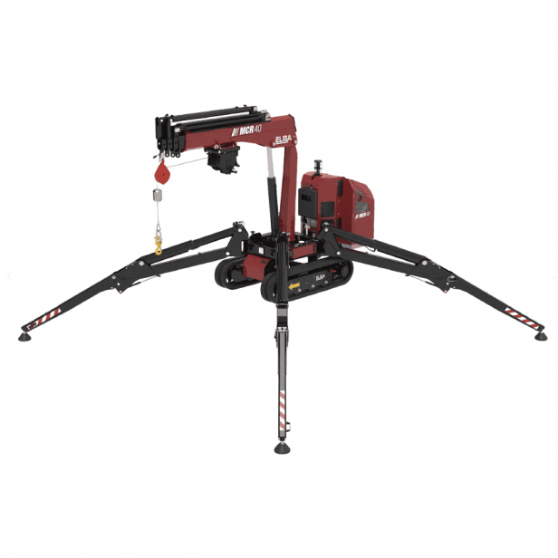 ELMA MCR40 tracked mini crane 9m - 2100kg, ELMA MCR40 compact crane lifting equipment 9m - 2100kg, ELMA MCR40 spider crane 9m - 2100kg, ELMA MCR40 professional mini crane ELMA 9m - 2100kg