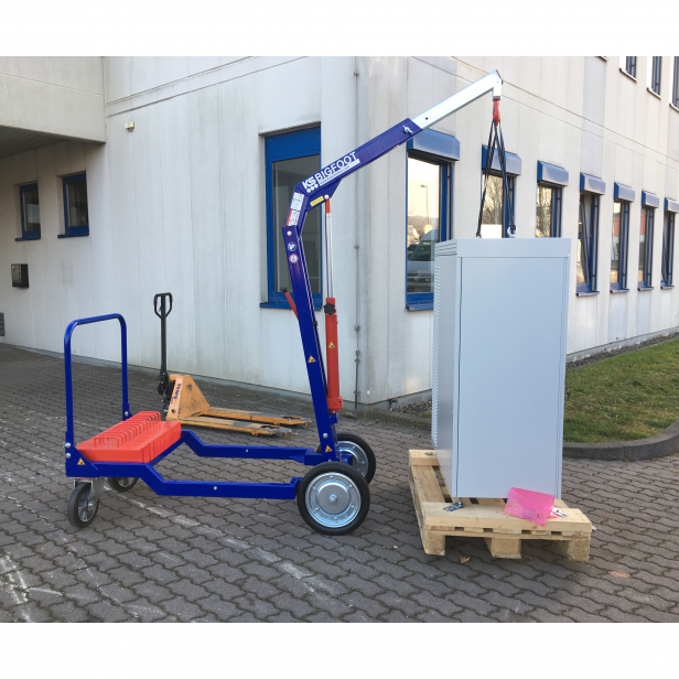 KS BigFoot 280 γερανός τζαμιών KS BigFoot 280 γερανός τζαμιών, KS BigFoot 280 μίνι γερανός τζαμιών, KS BigFoot 280 ανυψωτικό τζαμιών 280kg, KS BigFoot 280 εμβέλεια 1.10m, KS BigFoot 280 για ανώμαλο έδαφος