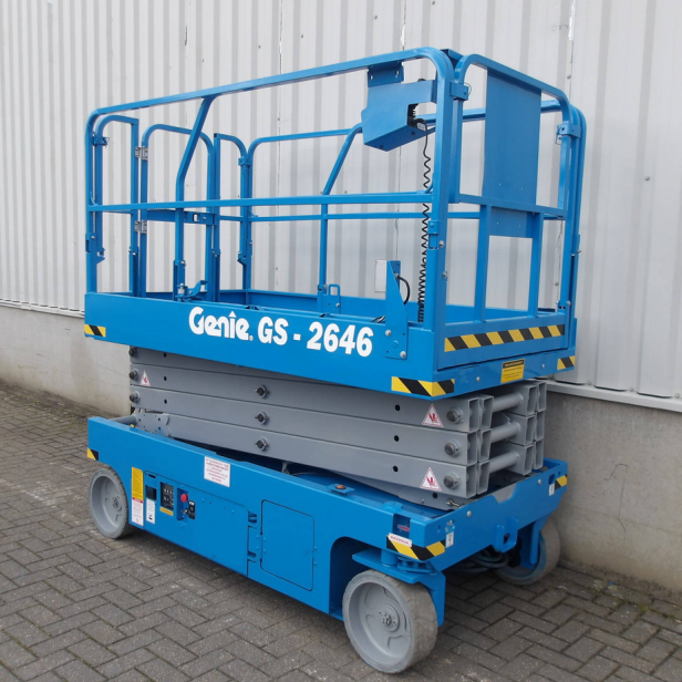 Genie GS-2646 ψαλιδωτή πλατφόρμα εργασίας, Ηλεκτρική ψαλιδωτή πλατφόρμα Genie GS-2646, Genie GS-2646 πλατφόρμα εργασίας 9,92m, Genie GS-2646 ψαλιδωτό ανυψωτικό 454kg, Genie GS-2646 πλατφόρμα για αποθήκες και συντήρηση, Επαγγελματική ηλεκτρική ψαλιδωτή πλα