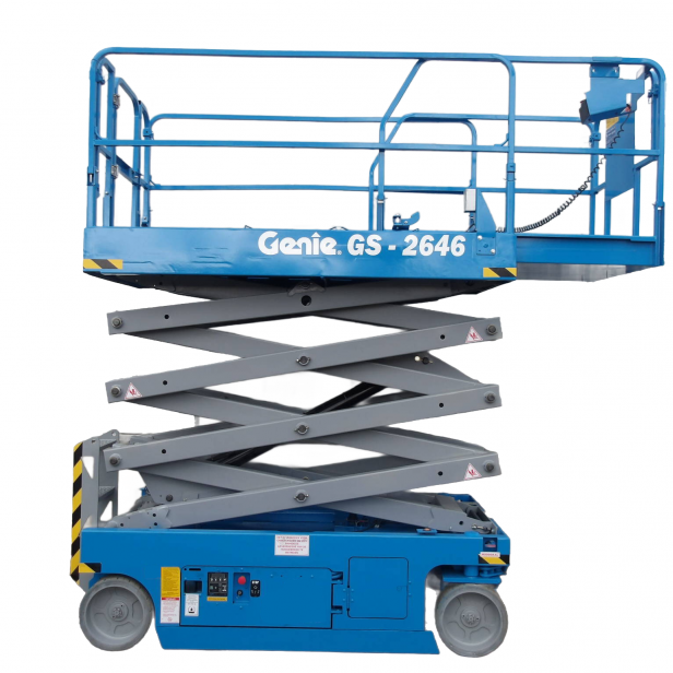 Genie GS-2646 ψαλιδωτή πλατφόρμα εργασίας, Ηλεκτρική ψαλιδωτή πλατφόρμα Genie GS-2646, Genie GS-2646 πλατφόρμα εργασίας 9,92m, Genie GS-2646 ψαλιδωτό ανυψωτικό 454kg, Genie GS-2646 πλατφόρμα για αποθήκες και συντήρηση, Επαγγελματική ηλεκτρική ψαλιδωτή πλα