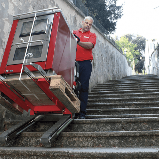 ZONZINI DOMINO PT ηλεκτρικό παλετοφόρο σκάλας 450 kg, ZONZINI DOMINO PT ηλεκτρικό ερπυστριοφόρο παλετοφόρο σκάλας, ZONZINI DOMINO PT παλετοφόρο για μεταφορά παλετών σε σκάλες, ZONZINI DOMINO PT ερπυστριοφόρο παλετοφόρο μεταφοράς φορτίων, ZONZINI DOMINO PT