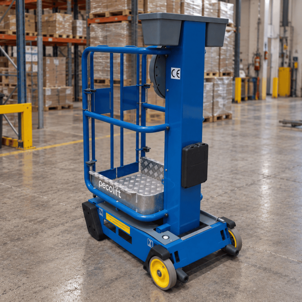 JLG Power Tower Pecolift χειροκίνητη πλατφόρμα εργασίας, JLG Pecolift χειροκίνητο ανυψωτικό, JLG Pecolift πλατφόρμα εργασίας 3.50 m, JLG Power Tower Pecolift mast lift, JLG Pecolift ανυψωτική πλατφόρμα