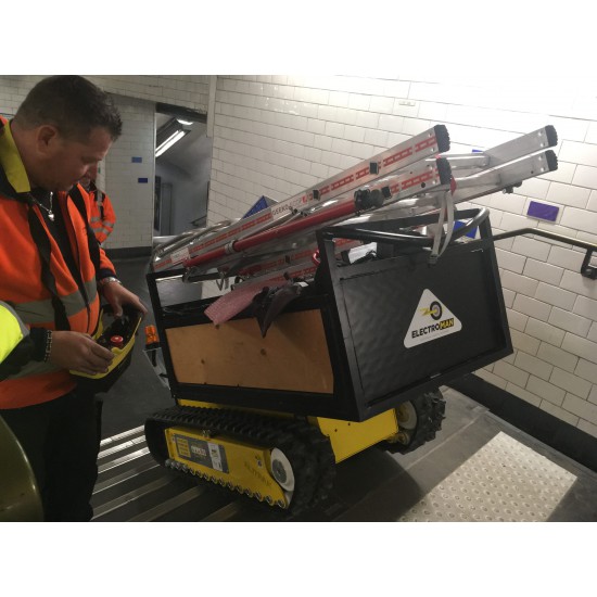 ALITRAK ELECTRIC CRAWLER CARRIER/DUMPER WITH PLATFORM DCT450P - 600KG - Kapountalis