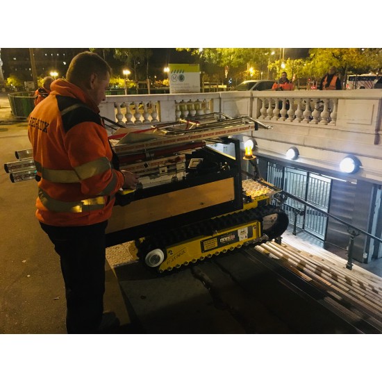 ALITRAK ELECTRIC CRAWLER CARRIER/DUMPER WITH PLATFORM DCT450P - 600KG - Kapountalis