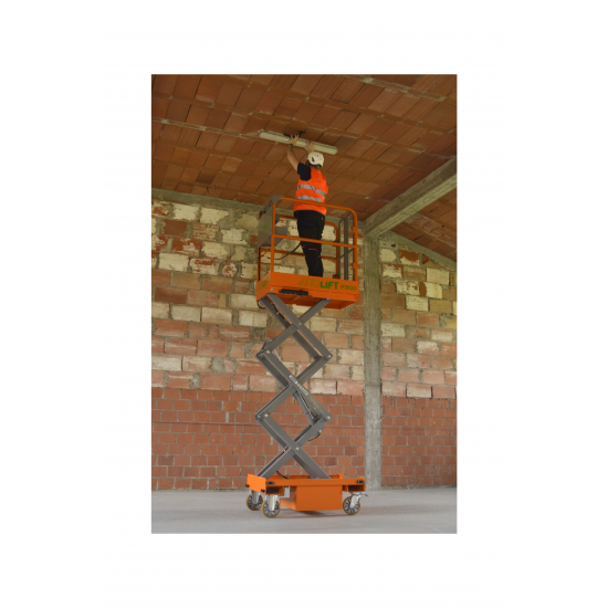 AXOLIFT P300 | Push Around Low Level Access Scissor Lift | 240 kg | 4.95 m - Kapountalis