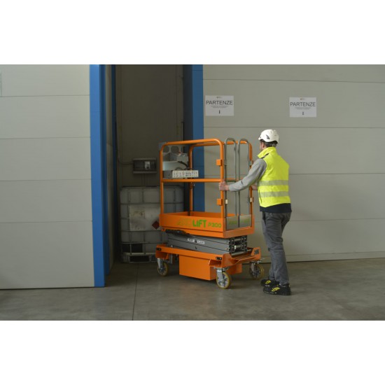 AXOLIFT P300 | Push Around Low Level Access Scissor Lift | 240 kg | 4.95 m - Kapountalis