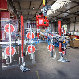 GLASS VACUUM WITH CHAIN HOIST FOR LIFTING UP TO 2100KG