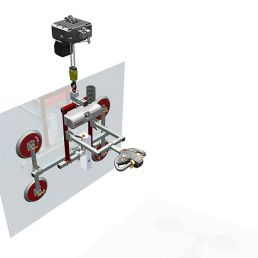 GLASS VACUUM UGL2 WITH ROTATION & CHAIN HOIST FOR LIFTING UP TO 2M 500KG