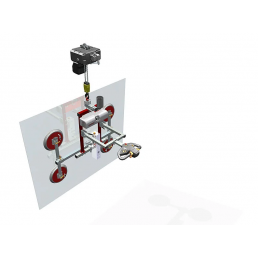 GLASS VACUUM UGL2 WITH ROTATION & CHAIN HOIST FOR LIFTING UP TO 2M 500KG