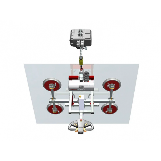 GLASS VACUUM UGL2 WITH ROTATION & CHAIN HOIST FOR LIFTING UP TO 2M 500KG GLASS VACUUM UGL2 WITH ROTATION & CHAIN HOIST FOR LIFTING UP TO 2M 500KG - Kapountalis