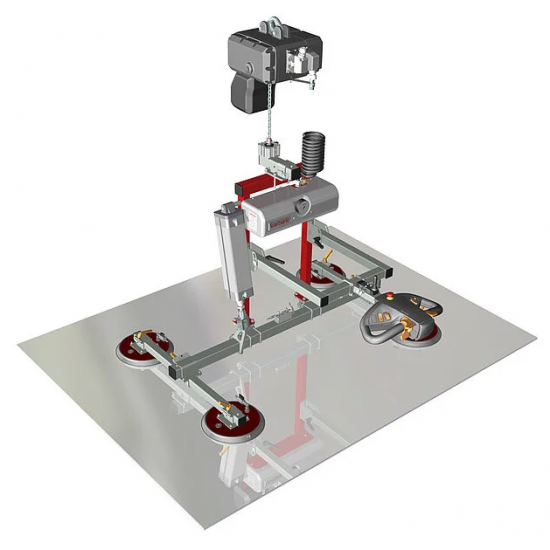 GLASS VACUUM UGL3 WITH TILT & CHAIN HOIST FOR LIFTING UP TO 2M 500KG GLASS VACUUM UGL3 WITH TILT & CHAIN HOIST FOR LIFTING UP TO 2M 500KG - Kapountalis