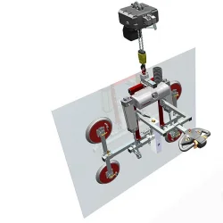 BARBARIC GLASS VACUUM LIFTER WITH CHAIN HOIST UGL4 - 500KG